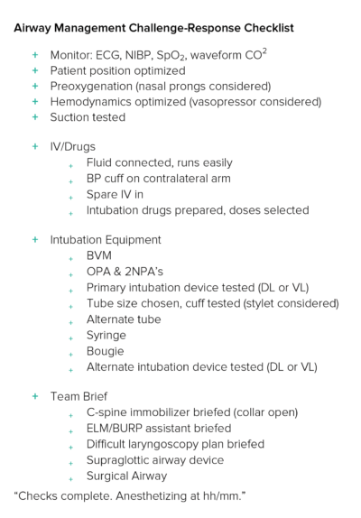 Airway Management Challenge-Response Checklist_web : Emergency Care BC